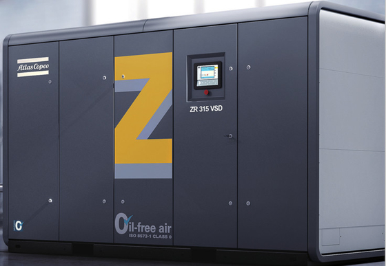 ZT55~750, ZT75~900VSD Compressor de ar de parafuso Atlas livre de óleo Material de liga de alumínio
