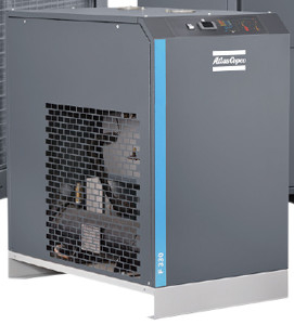 Atlas F330 Secador de refrigeração com escoamento eletrônico de água para um desempenho óptimo