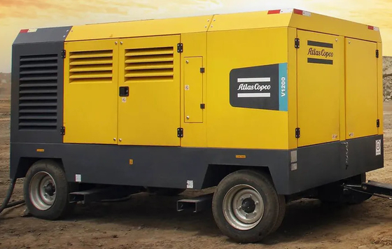 Compressor portátil de qualidade profissional V1200 com pressão nominal de 15-25 bar Cor amarelo