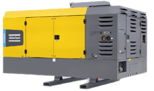 Compressor portátil Atlas Copco XRHS 888 para pressão estável e volume de gás em poços e gasodutos de água geotérmica