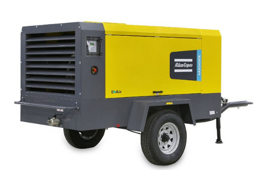 Compressor portátil Atlas Copco XAXS600E Acionamento elétrico para máxima produtividade