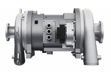 Compressor de ar de parafuso rotativo Atlas com injecção de óleo e tecnologia de rolamento magnético