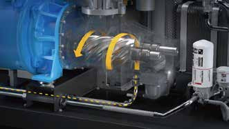62.2m3/min Compressor de ar de parafuso Atlas com injecção de óleo com acionamento fixo GA90+~GA315+