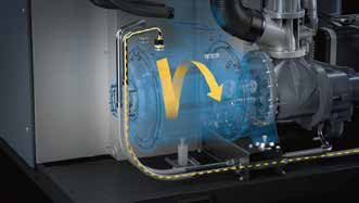 Tecnologia inteligente de injeção de óleo e motor IE4/IE5 na série GA GA110VSD++-GA315VSD+ Atlas Screw Air Compressor