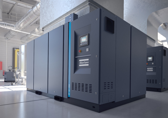 Soprar garrafas de PET de alta pressão tornou-se mais fácil com o compressor de ar de parafuso Atlas sem óleo