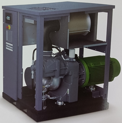 ZS Compressor de ar de parafuso Atlas sem óleo ISO 8573-1 Classe 0 Certificado para processos críticos