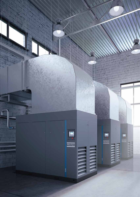 Compressor de ar giratório com injecção de óleo de parafuso Atlas G ((L) 90-355,110-355VSD Para aplicações industriais