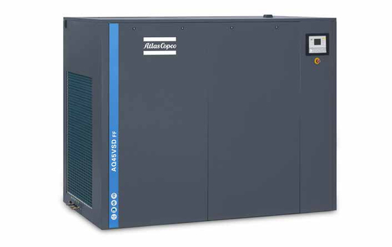 Compressor de ar de parafuso sem óleo da Atlas Copco AQ15-55 VSD