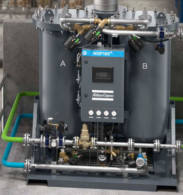 Proteção robusta do gerador de nitrogênio PSA com adsorvente com monitoramento contínuo do ar de entrada no NGP+ 160-360
