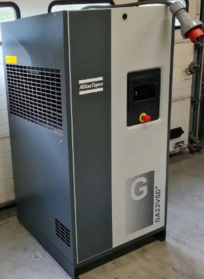 Compressor de ar de parafuso Atlas VSD Plus Ga22vsd+ Economia de energia