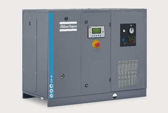 Compressor de ar injetado de óleo de parafuso rotativo Atlas G4 com secador embutido de 50-60Hz