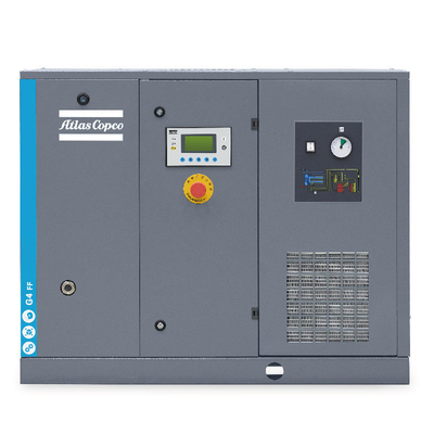 Compressor Atlas lubrificado G Série G4 com instalação em seco em operação de 50-60Hz
