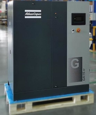Atlas GA série GA15 Pressão compressores de ar de pistão 1.67-2.7 M3/min Construído em secador de ar