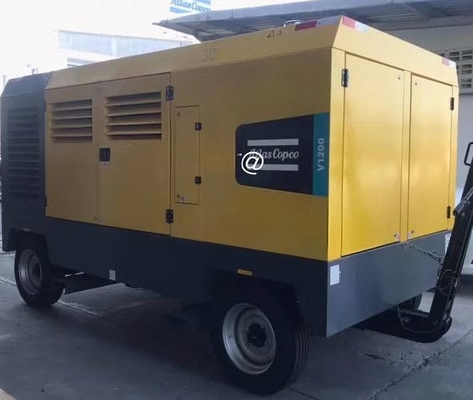 Compressor portátil amarelo V1200 Desligamento automático do ecrã digital para aplicações pesadas