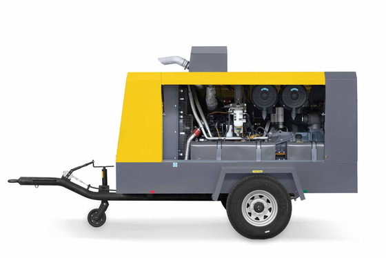 Compressor portátil X-AIR+ 777-22 com pressão de 13-22 bar e cor amarela
