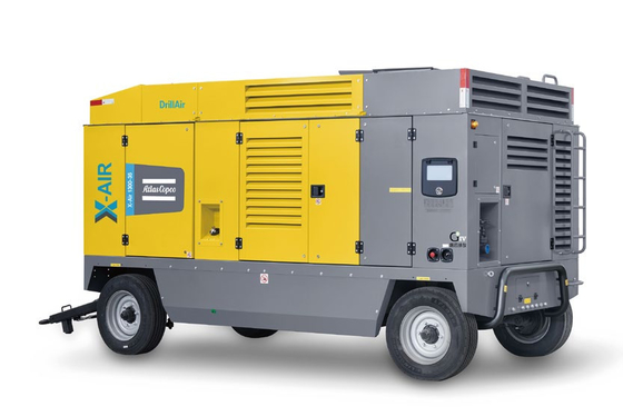 Compressor portátil amarelo com desligamento automático Sim X-AIR 1300-35