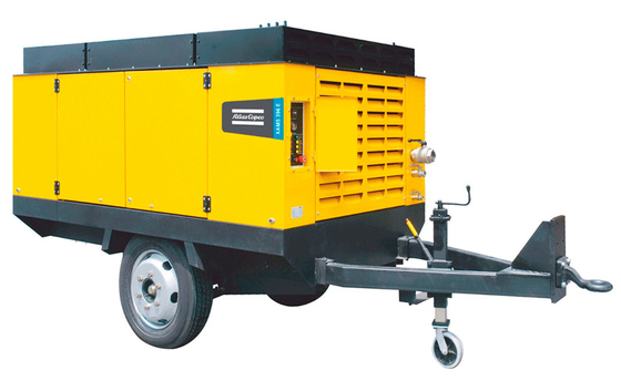 Aplicações de gás portátil Compressor portátil XAMS800E com pressão nominal de trabalho de 8 bar e baixo teor de óleo