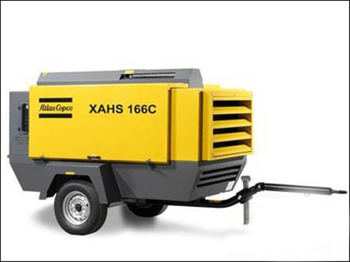 Compressor de ar portátil de tamanho médio Atlas XAHS166C Tecnologia de comboios comuns de alta pressão para reduzir o consumo de combustível