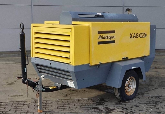 Compressor portátil XAS186C com válvula de escape 1x3/4