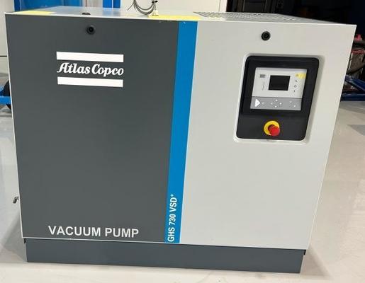 Bomba de vácuo AC industrial GHS 730 VSD+ com potência no eixo de 11 KW e baixo nível de ruído de 51-73 dB A