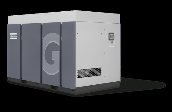 Compressor de ar de parafusos Atlas com injecção de óleo de 160 kW 50hz série Ga+ Ga160+