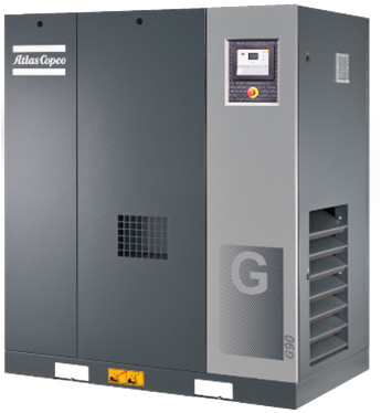 Compressor de ar de parafuso Atlas série G G90 com rolamento lateral não motorizado lubrificado para a vida
