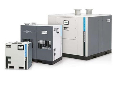 F400 Secadores de ar comprimido com refrigerante arrefecem 4200W Atlas Capacidade de entrada 400l/s
