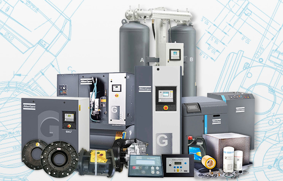 37kw Atlas GA 37 VSD +, compressor de ar de parafuso rotativo com injeção de óleo Atlas