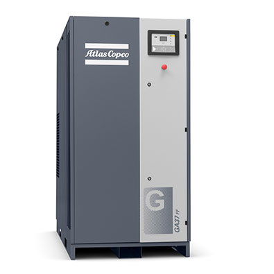 GA37+ Compressor de ar de parafuso Atlas série GA 50Hz 37kw com sistema de bloqueio de entrada inteligente SIL