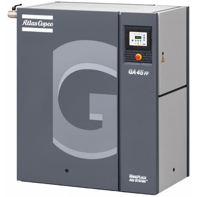 GA 45 60Hz Compressor de ar de parafuso Atlas série GA 745kg Peso com sustentabilidade