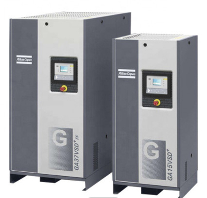 Compressor de ar de parafuso VSD+ Atlas G45VSD+ FF 45kw Construído em secador