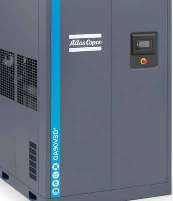 Compressor de ar de parafuso Atlas GA75VSD+ FF 75kw Construído em secador