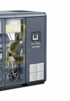 ZT18-55VSD Compressor de ar de parafuso Atlas livre de óleo A refrigeração do ar 50~60Hz 10,5m3/min