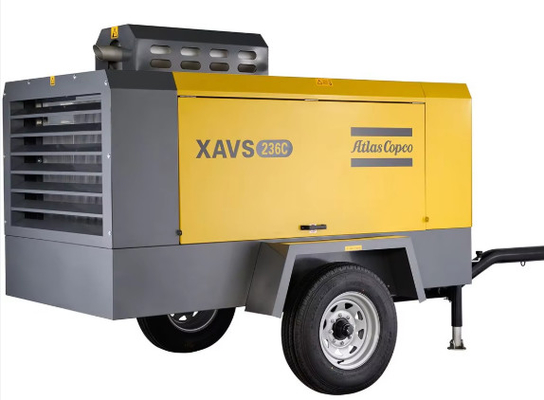 Compressor de ar portátil de tamanho médio da Atlas Copco XAVS236C para relações de pressão e volume de gás diversas e razoáveis