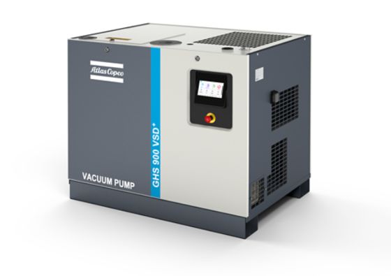 Bomba de vácuo GHS 900 VSD+ com pressão final de 0,35 mbar e saída BSP de 2 1/2