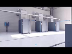 Compressor de dentes refrigerado a ar.