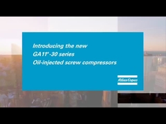 Compressor de ar de parafusos Atlas com injecção de óleo GA11+-30+